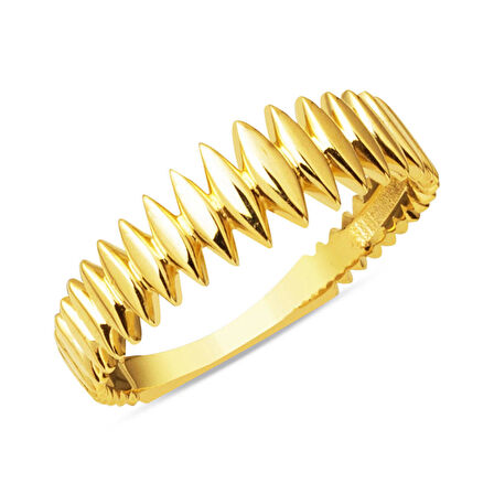 Elips 14 Ayar Altın Minimal Yüzük