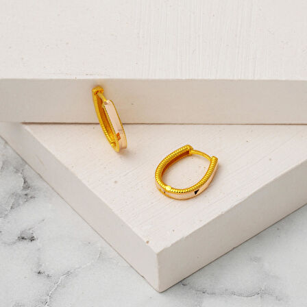 14 Ayar Altın Ajda Halka Küpe