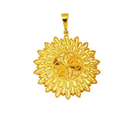 Yaşam Parıltısı 14 Ayar Altın Kolye Ucu