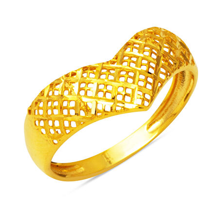 Spor Model Kadın 22 Ayar Altın Yüzük