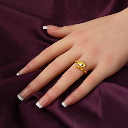 Yılan Tasarım İtalyan 22 Ayar Üçlü Takı Seti