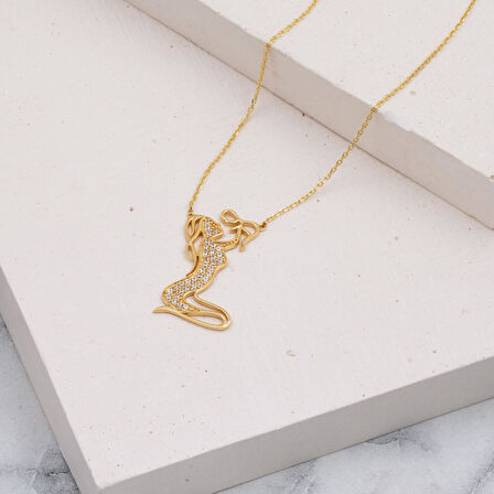 14 Ayar Altın Anne Bebek Kolyesi