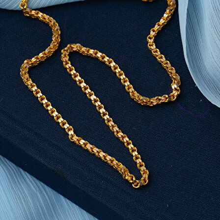 Güverse Altın Zincir (3mm Enli) 55 cm.
