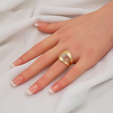 Parıltı Damlası 14 Ayar Altın Yüzük