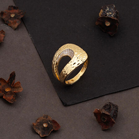 Parıltı Damlası 14 Ayar Altın Yüzük