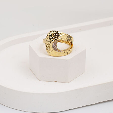 Parıltı Damlası 14 Ayar Altın Yüzük