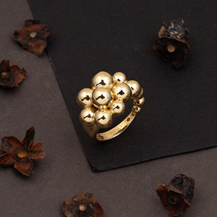 Salkım 14 Ayar Altın Yüzük