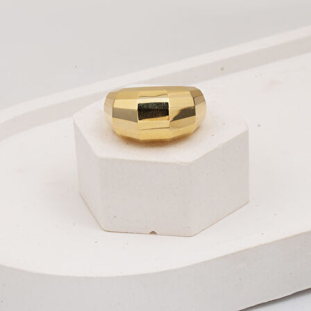 Prizma Taşsız Altın Yüzük 14 Ayar