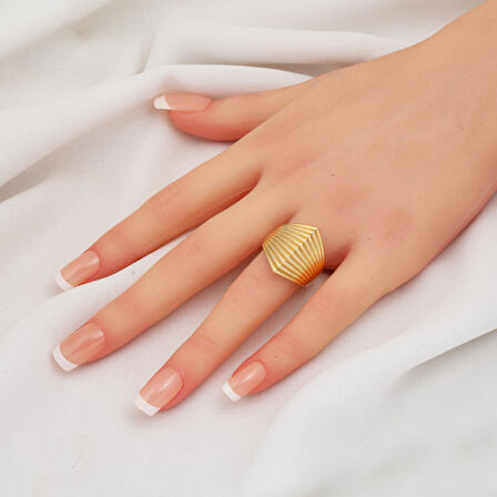 14 Ayar Altın Taşsız Kadın Yüzük