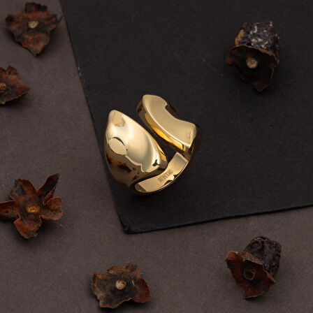 Yassı Tasarım 14 Ayar Altın Yüzük