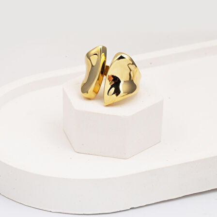 Yassı Tasarım 14 Ayar Altın Yüzük