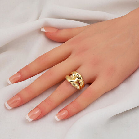 Düğüm Taşsız 14 Ayar Altın Yüzük