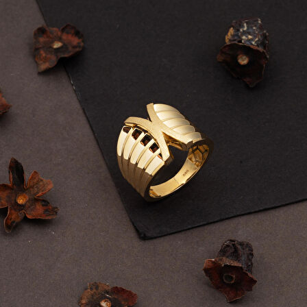 Esinti Taşsız 14 Ayar Altın Yüzük