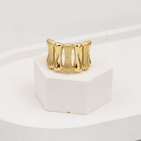 Seren Altın Tasarım Yüzük 14 Ayar