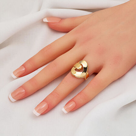 Kalp Düğümü 14 Ayar Altın Yüzük