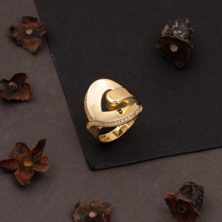 Kalp Düğümü 14 Ayar Altın Yüzük