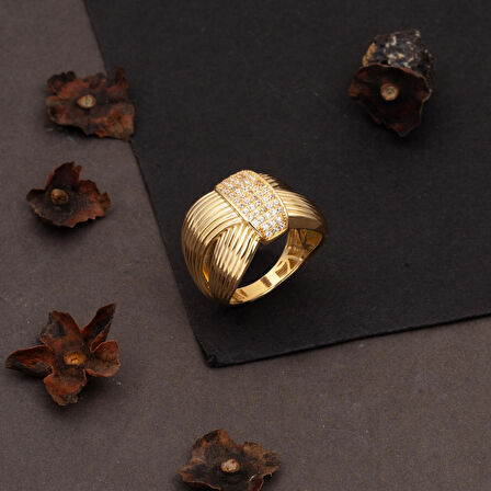 Sarmal 14 Ayar Altın Yüzük