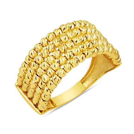 5 Sıra Dorika Altın Yüzük 14 Ayar