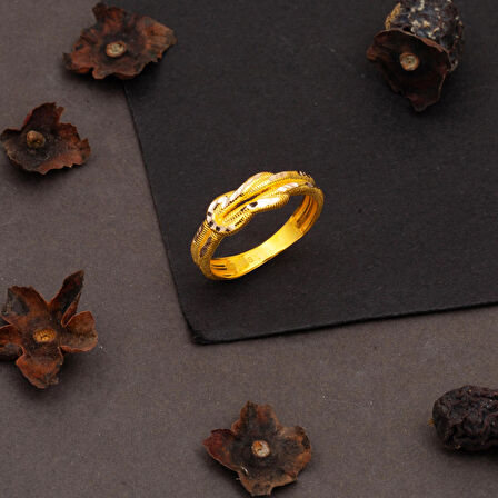 Aşk Düğümü 14 Ayar Altın Ajda Yüzük