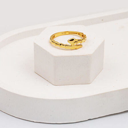 Yılan Model Taşsız Altın Yüzük