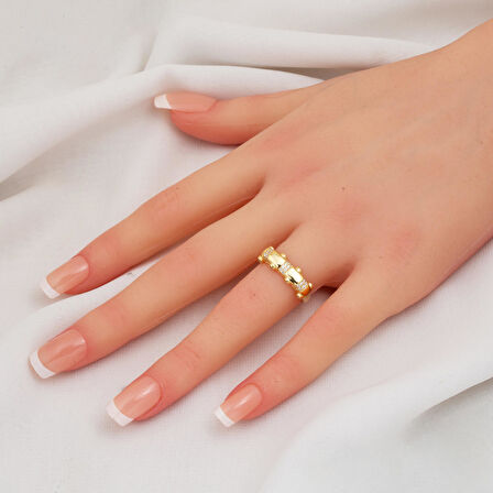 Modern Tasarım Altın Yüzük