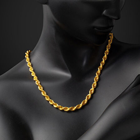 Burma Zincir Kolye 14 Ayar Altın 65 cm.