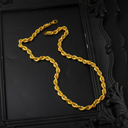 Burma Zincir Kolye 14 Ayar Altın 65 cm.