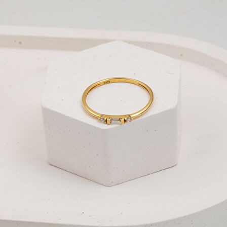 Minimal Baget Altın Yüzük 14 Ayar