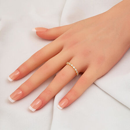 Yarımtur 14 Ayar Altın Yüzük