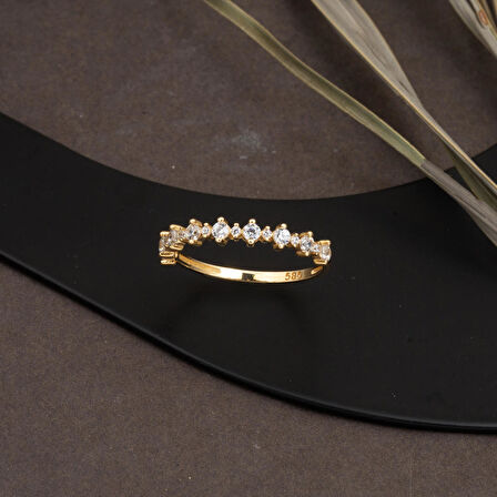 Yarımtur 14 Ayar Altın Yüzük