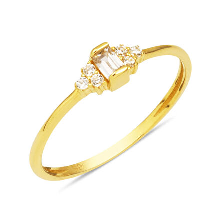 Minimal Baget 14 Ayar Altın Yüzük