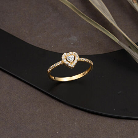 Kalpli Minimal 14 Ayar Altın Yüzük