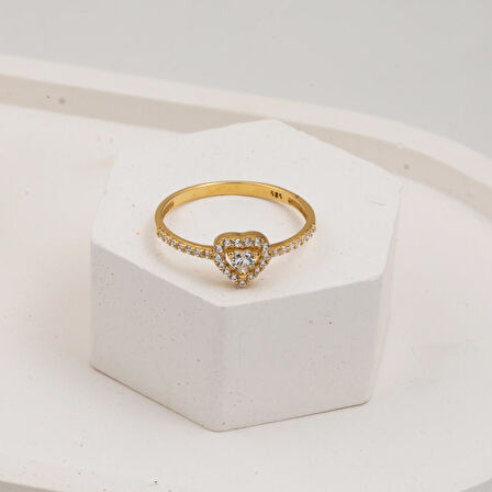 Kalpli Minimal 14 Ayar Altın Yüzük