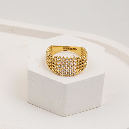 Elvira 14 Ayar Altın Yüzük