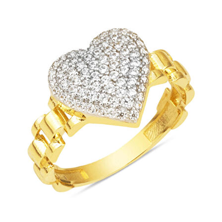 Kalpli Rolex 14 Ayar Altın Yüzük