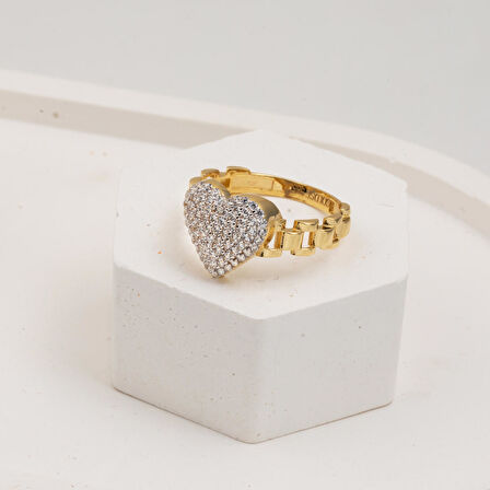 Kalpli Rolex 14 Ayar Altın Yüzük