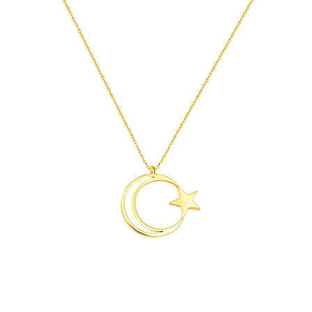 Ayyıldız 14 Ayar Altın Kolye