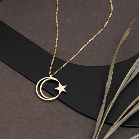 Ayyıldız 14 Ayar Altın Kolye