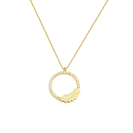 Başak 14 Ayar Altın Kolye