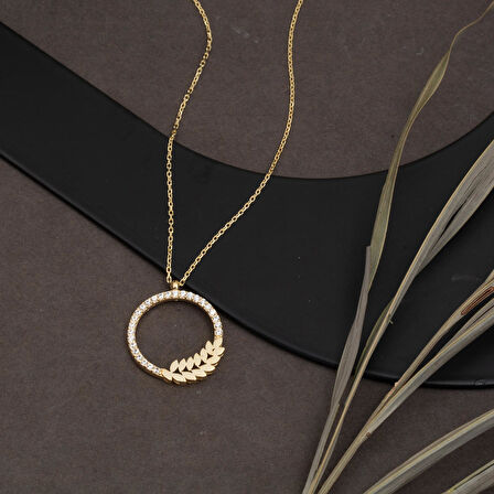 Başak 14 Ayar Altın Kolye