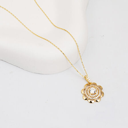 Chakra 14 Ayar Altın Kolye