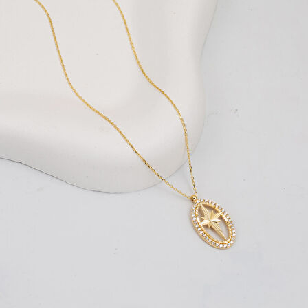 Kuzey Yıldızı Altın Kolye 14 Ayar