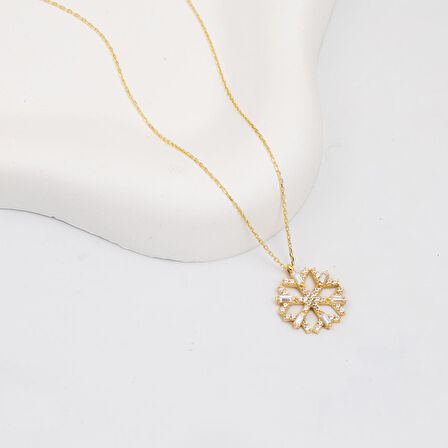 14 Ayar Kartanesi Altın Kolye