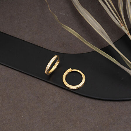 Suyolu Halka Altın Küpe 14 Ayar