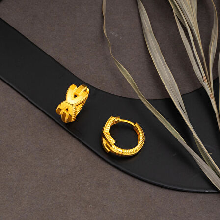 Ajda Altın Küpe 14 Ayar