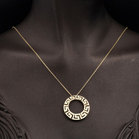 Versage Halkalı 14 Ayar Altın Üçlü Takı Seti