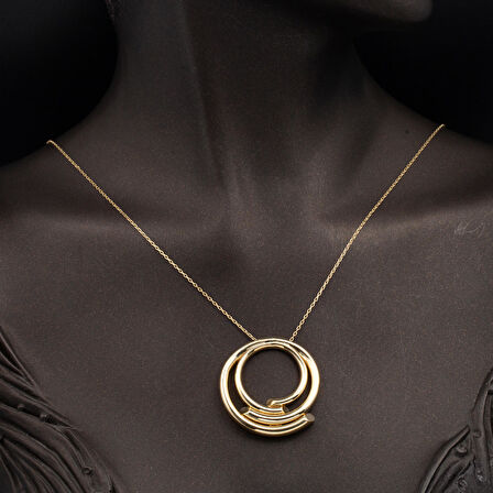 Kaburga Tasarım 14 Ayar Altın Takı Seti