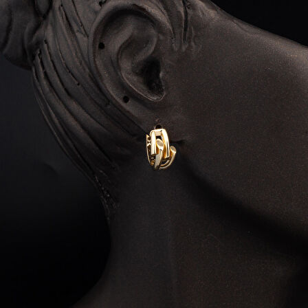 Kaburga Tasarım 14 Ayar Altın Takı Seti