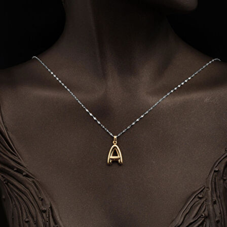 Balon A Harfi 14 Ayar Altın Kolye Ucu