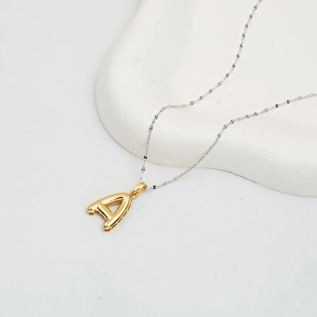 Balon A Harfi 14 Ayar Altın Kolye Ucu